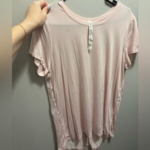 Lululemon  baby pink short sleeve top